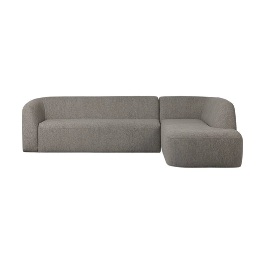 WOOOD Sloping Hörnsoffa Höger, Grey Melange