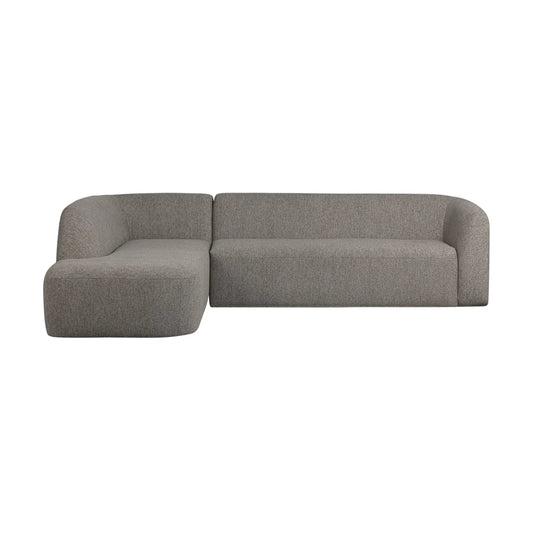 WOOOD Sloping Hörnsoffa Vänster, Grey Melange