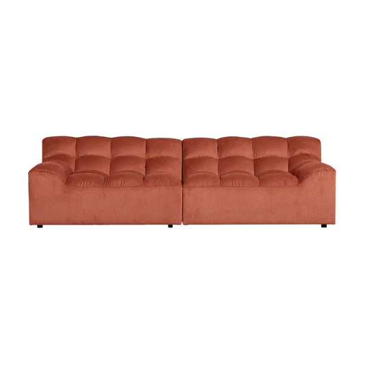 WOOOD Allure 3-Sits Soffa Sammet, Blush