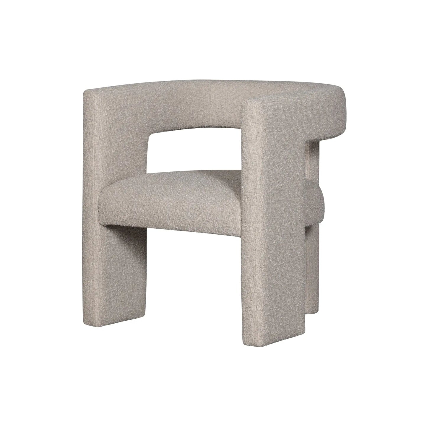 WOOOD Tiwa Fåtölj Bouclé, Beige