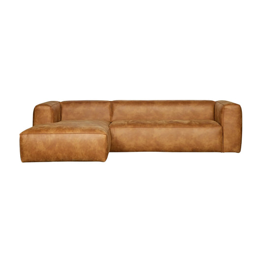 WOOOD Bean Hörnsoffa Vänster Eco Läder, Cognac
