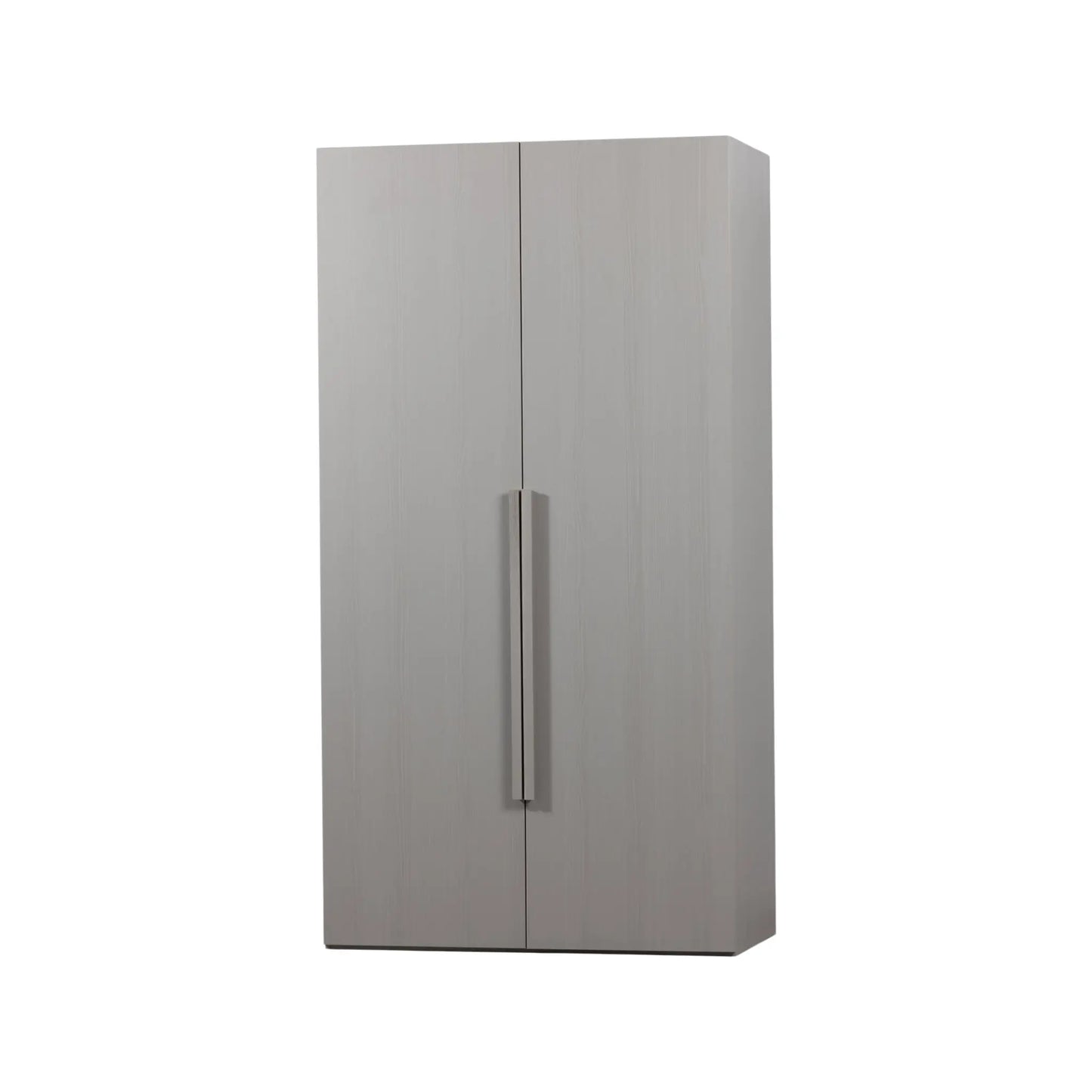 WOOOD Rens Garderob 2-dörrar Långt handtag, Pebble Grey