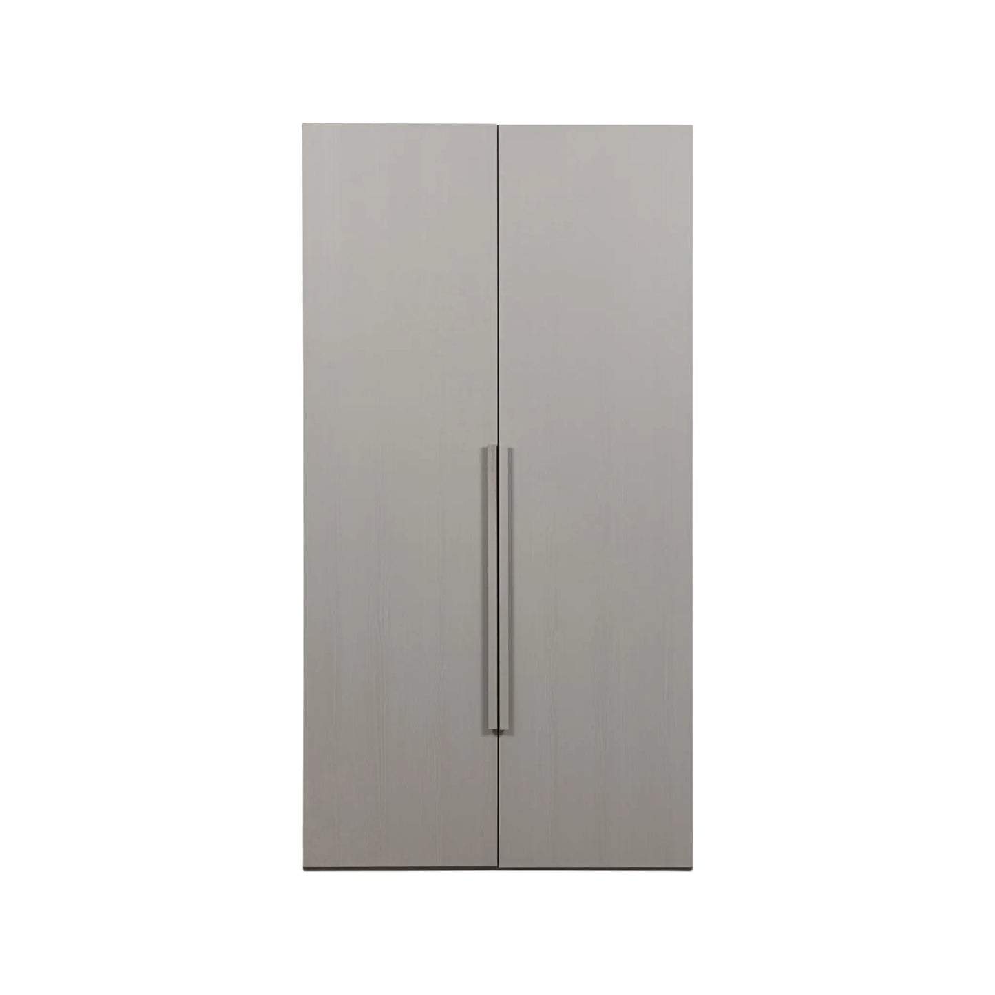 WOOOD Rens Garderob 2-dörrar Långt handtag, Pebble Grey