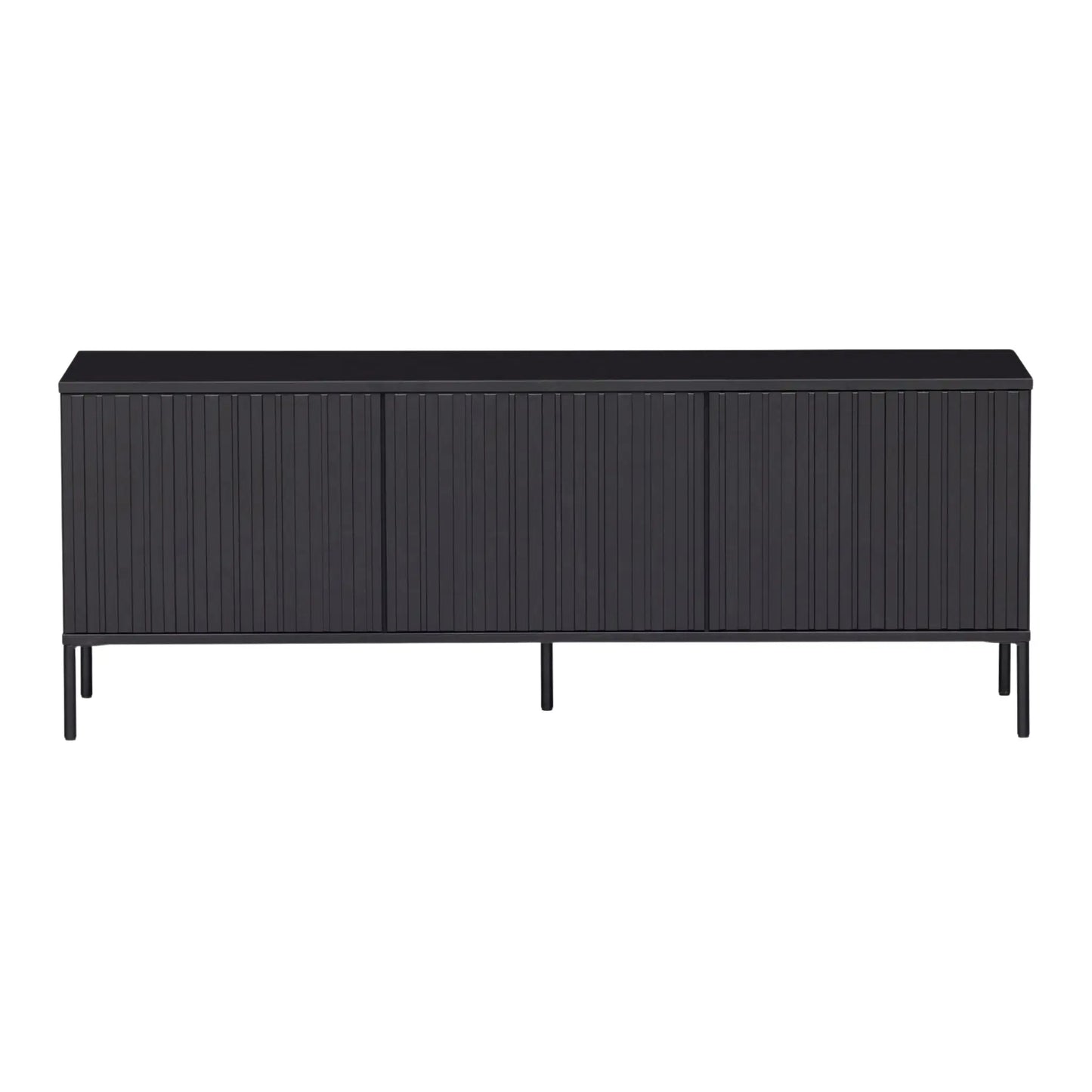 WOOOD New Gravure Tv-Bänk 150 cm I Furu, Svart