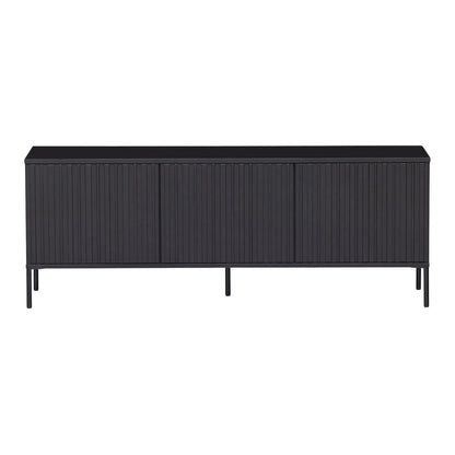 WOOOD New Gravure Tv-Bänk 150 cm I Furu, Svart