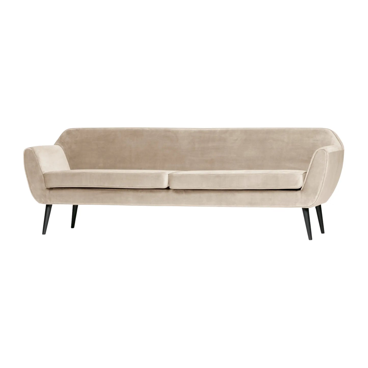 WOOOD Rocco Xl Soffa 230 cm Sammet, Off White