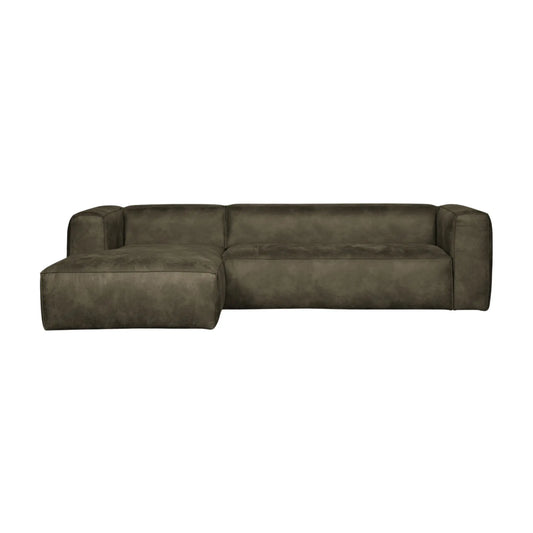 WOOOD Bean Hörnsoffa Vänster Eco Läder, Army
