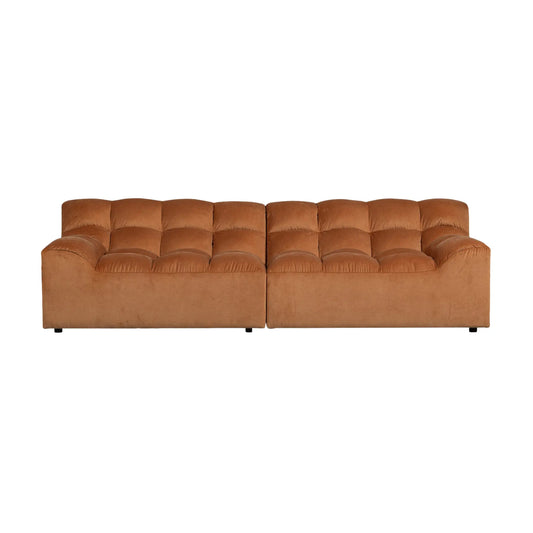 WOOOD Allure 3-Sits Soffa Sammet, Terra