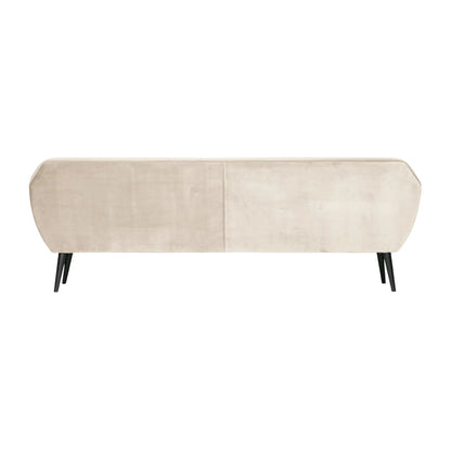 WOOOD Rocco Xl Soffa 230 cm Sammet, Off White