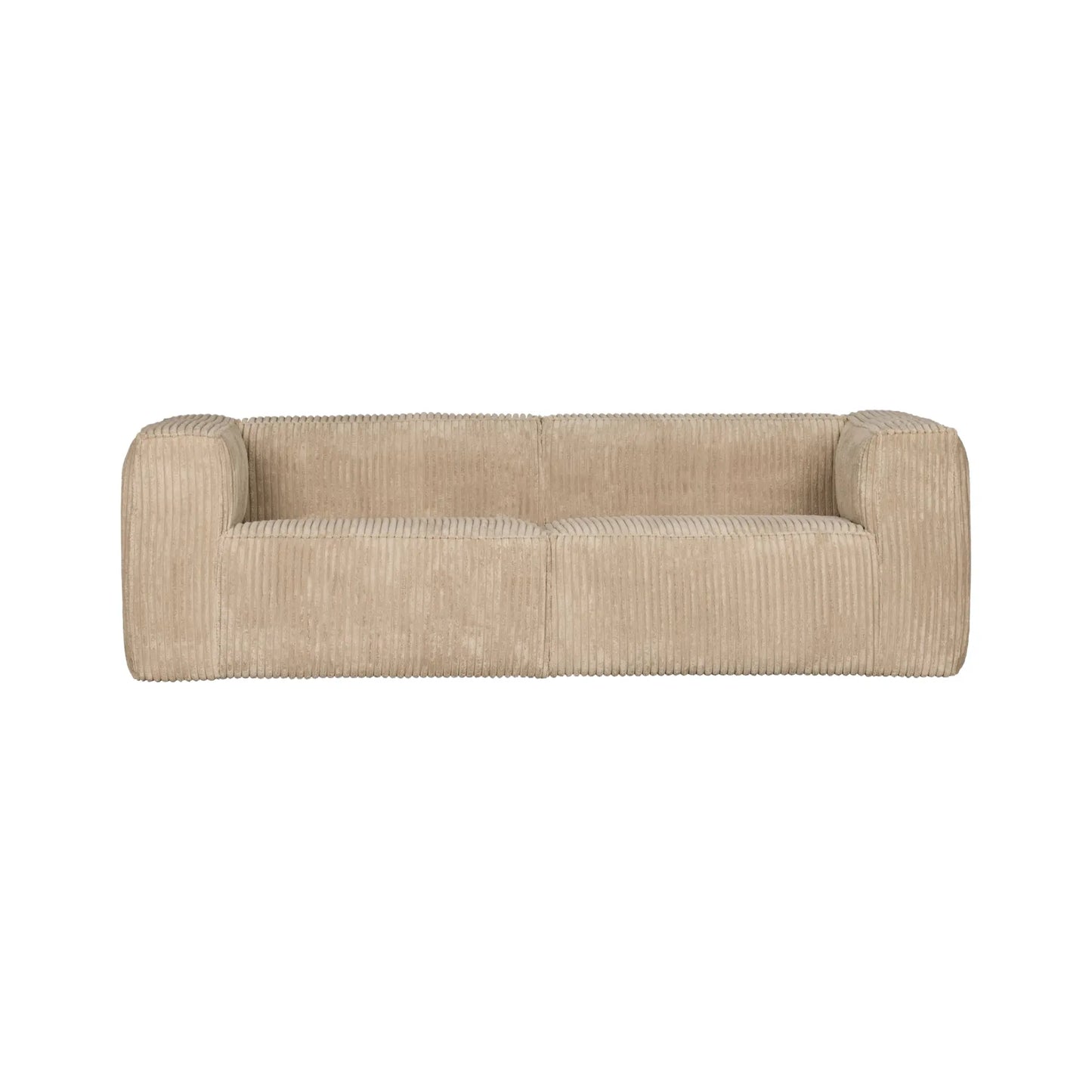 WOOOD Bean 3,5-Sits Soffa Ribbat Tyg, Travertin