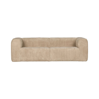 WOOOD Bean 3,5-Sits Soffa Ribbat Tyg, Travertin