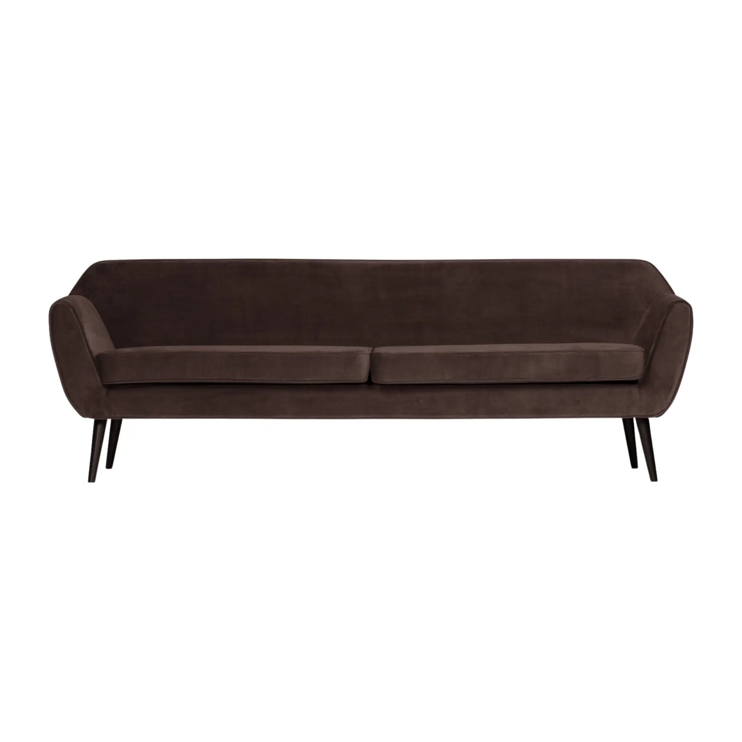 WOOOD Rocco Xl Soffa 230 cm Sammet, Dark Brown