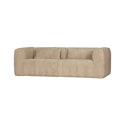 WOOOD Bean 3,5-Sits Soffa Ribbat Tyg, Travertin