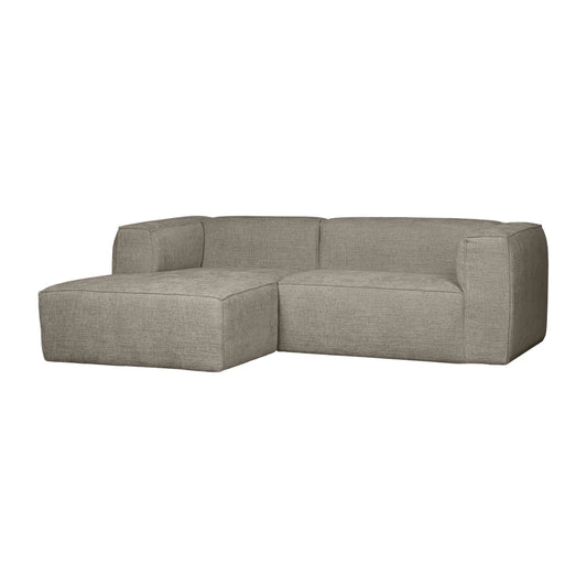 WOOOD Bean Schäslongsoffa Vänster Chunky, Melange Travertin