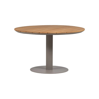 WOOOD Vela Trädgårdsbord Runt Aluminium/ Trä, Natural/Sand