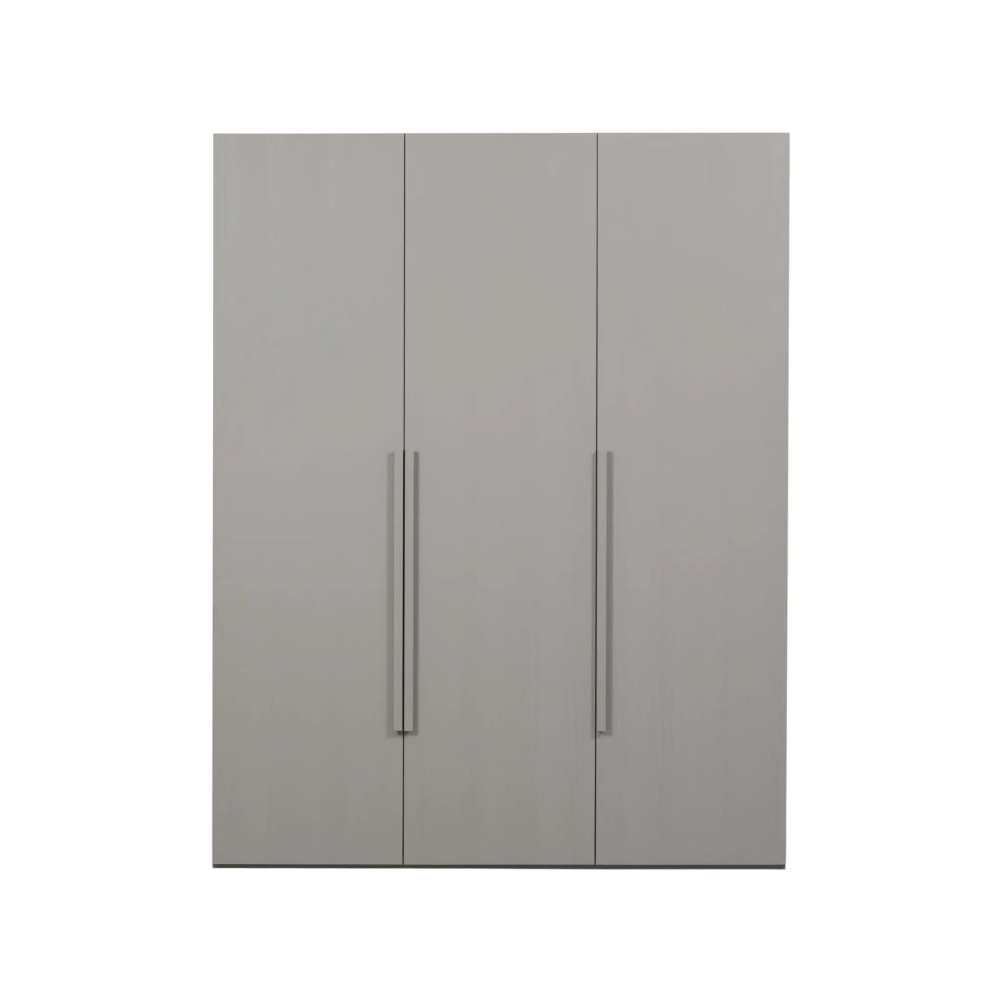 WOOOD Rens Garderob 3-dörrar Långt handtag, Pebble Grey