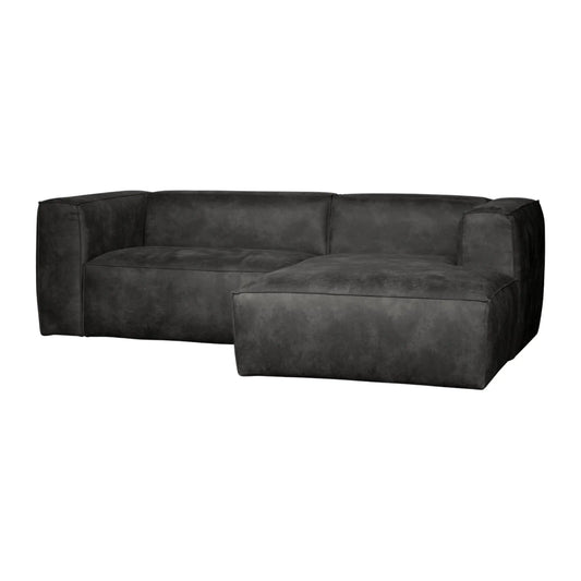 WOOOD Bean Schäslongsoffa Höger Eco Läder, Black