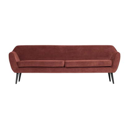 WOOOD Rocco Xl Soffa 230 cm Sammet, Burgundy Red