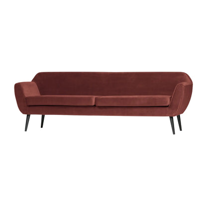 WOOOD Rocco Xl Soffa 230 cm Sammet, Burgundy Red