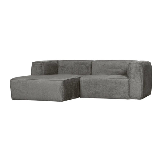 WOOOD Bean Schäslongsoffa Vänster Sammet, Cloud Sky