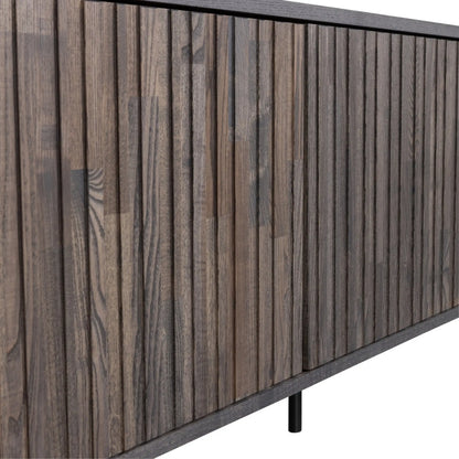 WOOOD New Gravure Tv-Bänk 150 cm I Askfanér, Espresso