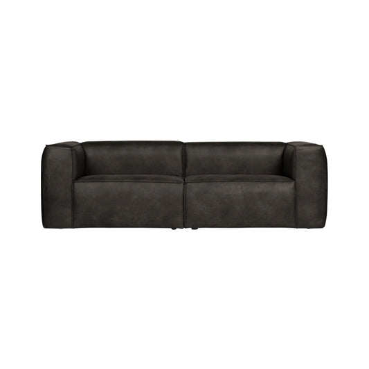 WOOOD Bean 3,5-Sits Soffa Eco Läder, Black