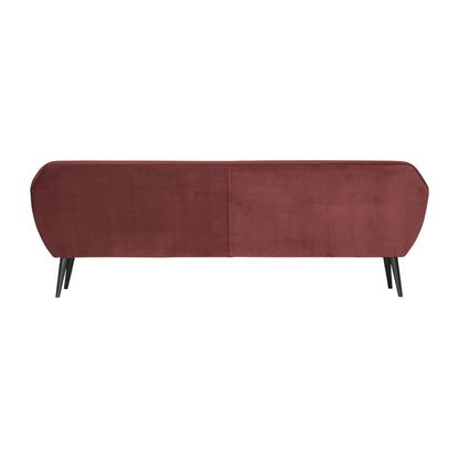 WOOOD Rocco Xl Soffa 230 cm Sammet, Burgundy Red