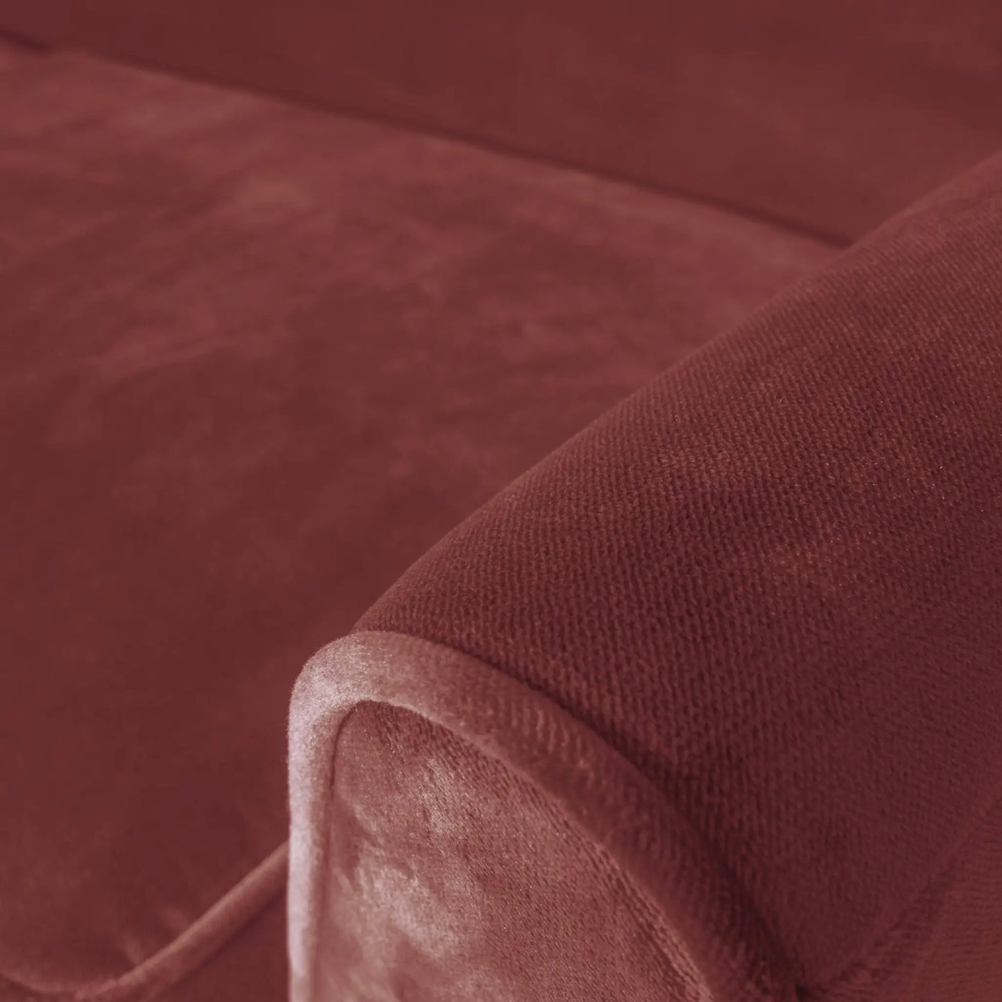 WOOOD Rocco Xl Soffa 230 cm Sammet, Burgundy Red