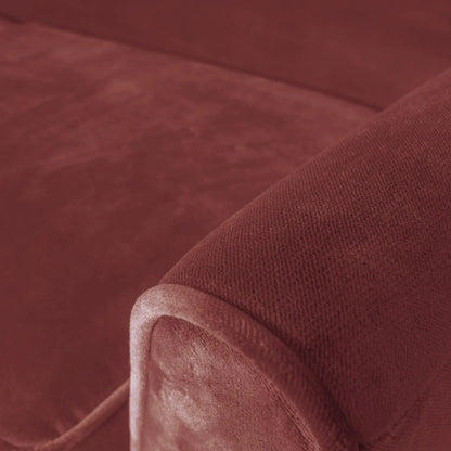 WOOOD Rocco Xl Soffa 230 cm Sammet, Burgundy Red