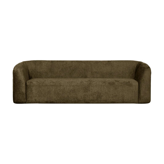 WOOOD Sloping 3-Sits Soffa Sammet, Bonsai