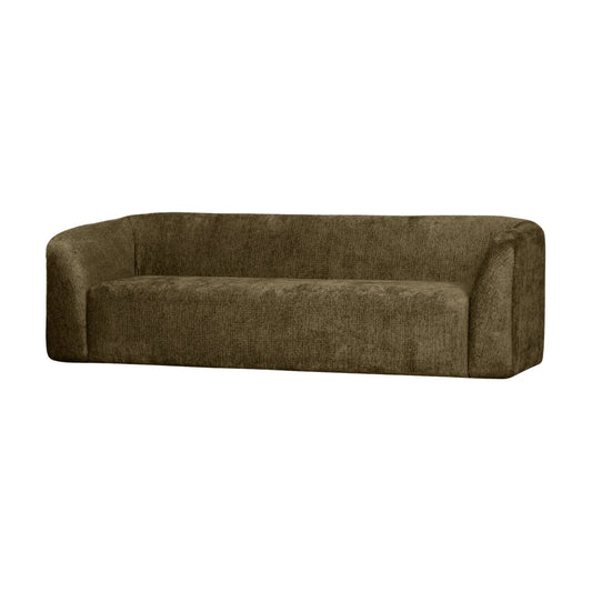 WOOOD Sloping 3-Sits Soffa Sammet, Bonsai