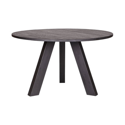 WOOOD Rhonda Matbord Ø129 cm I Ek, Blacknight