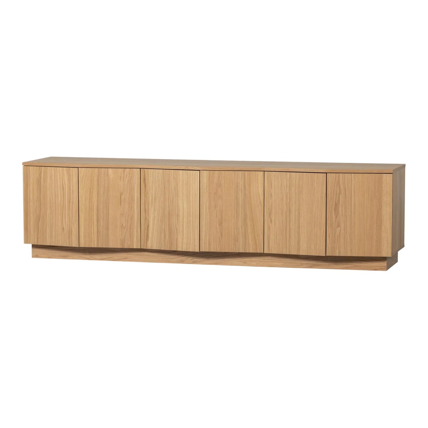 WOOOD Zuma Tv-Bänk 200 cm I Ekfanér, Natur
