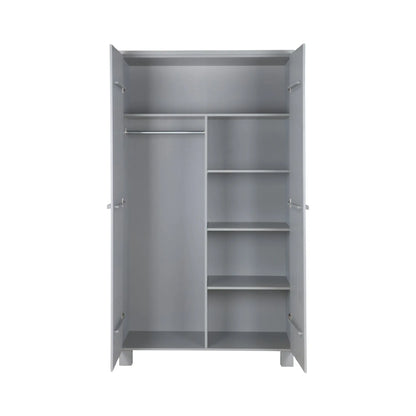 WOOOD Dennis Garderob Furu, Concrete Grey