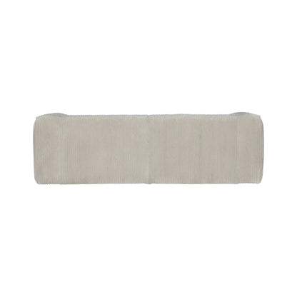 WOOOD Bean 3,5-Sits Soffa Ribbat Tyg, Natural