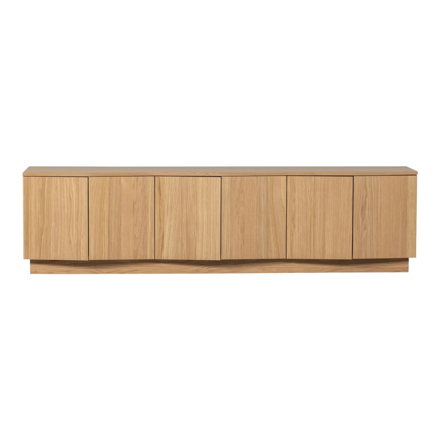 WOOOD Zuma Tv-Bänk 200 cm I Ekfanér, Natur