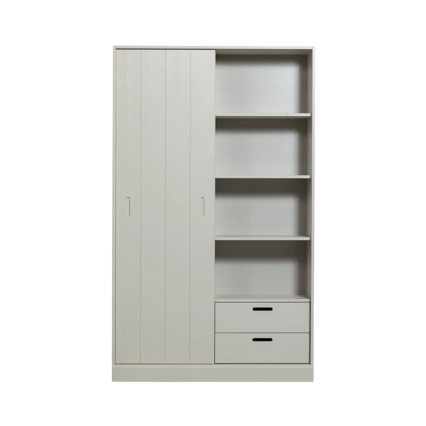 WOOOD Mila Skjutdörrsskåp, Dust Grey