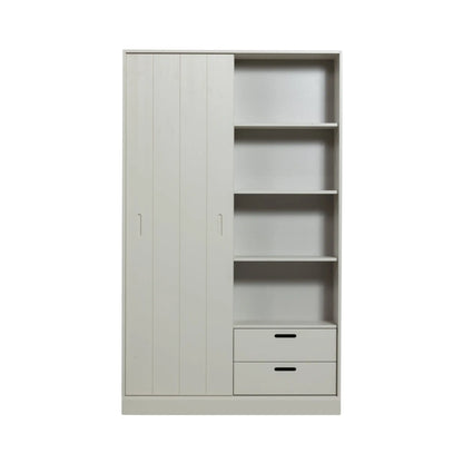 WOOOD Mila Skjutdörrsskåp, Dust Grey
