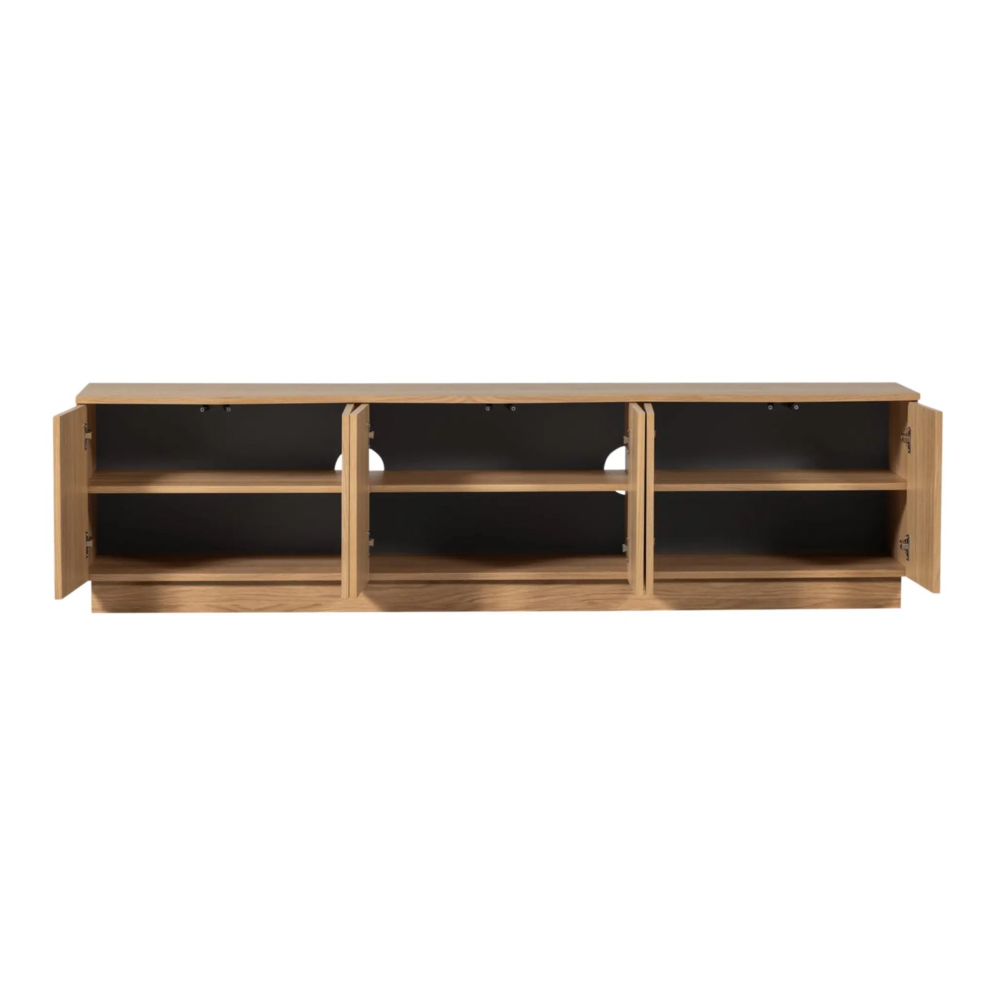 WOOOD Zuma Tv-Bänk 200 cm I Ekfanér, Natur