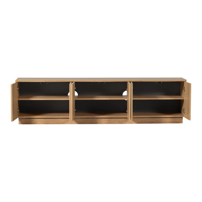 WOOOD Zuma Tv-Bänk 200 cm I Ekfanér, Natur