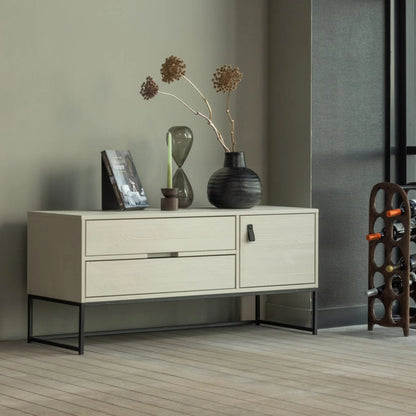 WOOOD Silas Tv-Bänk 120cm Furu, Dust