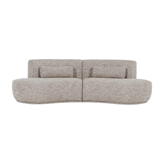 WOOOD Batavier Halvrund Soffa 4-Sits, Sand Melange