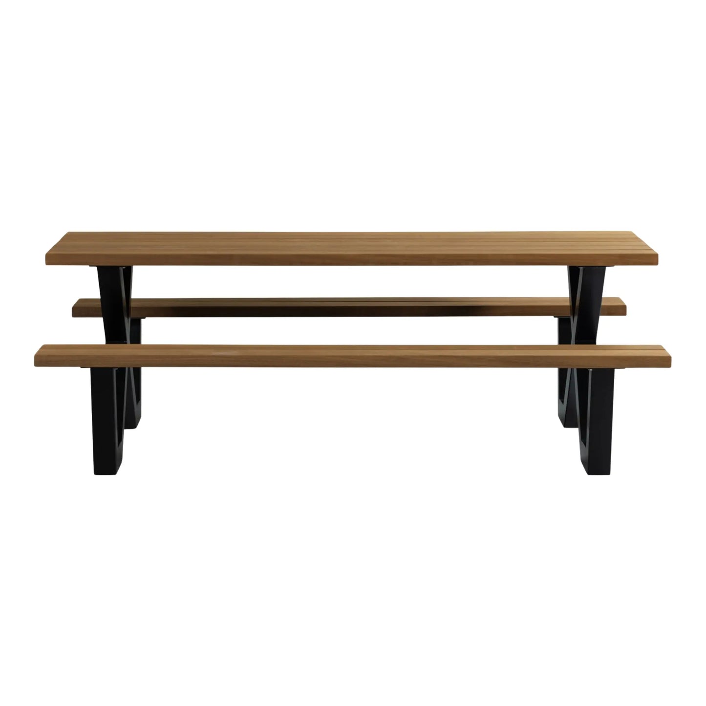 WOOOD Tablo Trädgårdsbord Ayousträ/Metall, Black