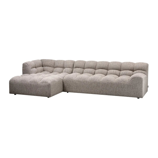 WOOOD Allure Chaise Soffa Vänster Woven, Clay Melange