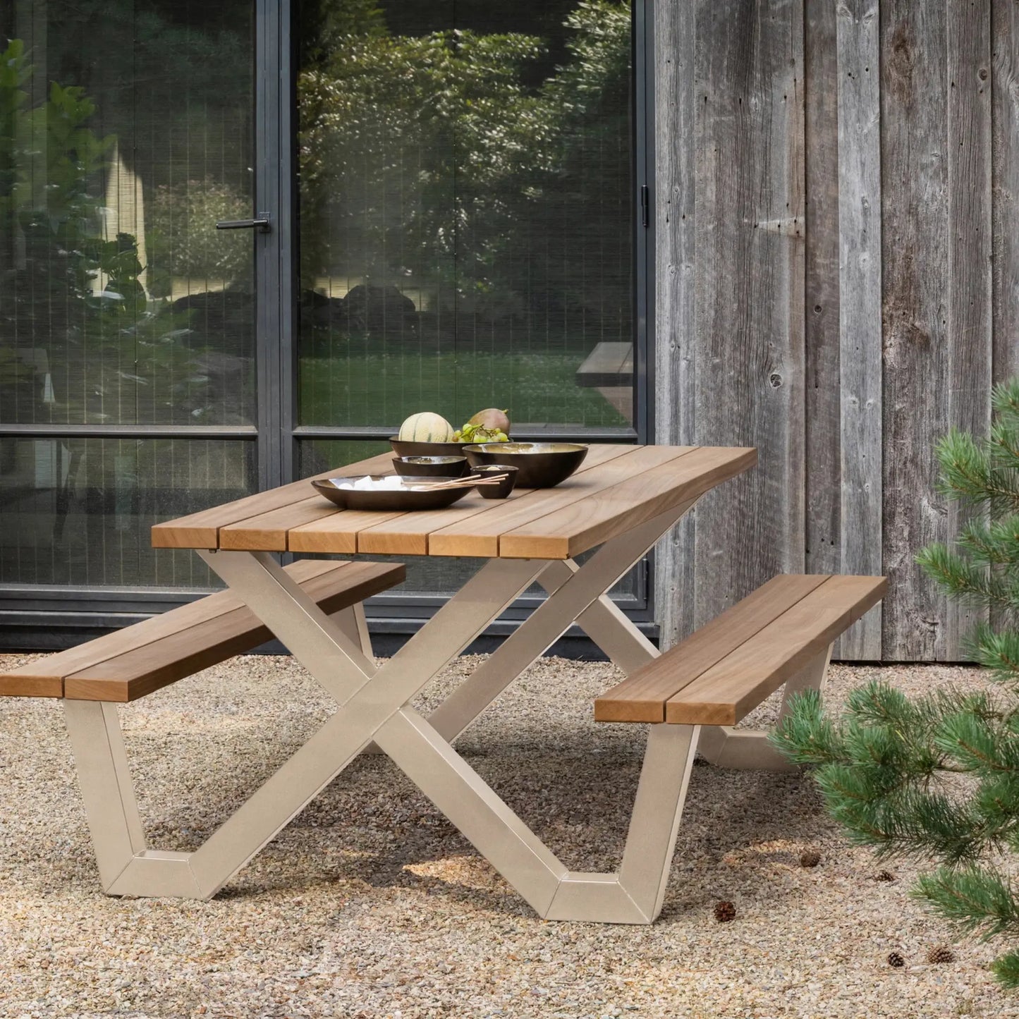 WOOOD Tablo Garden Trädgårdsbord I Metall, Natur