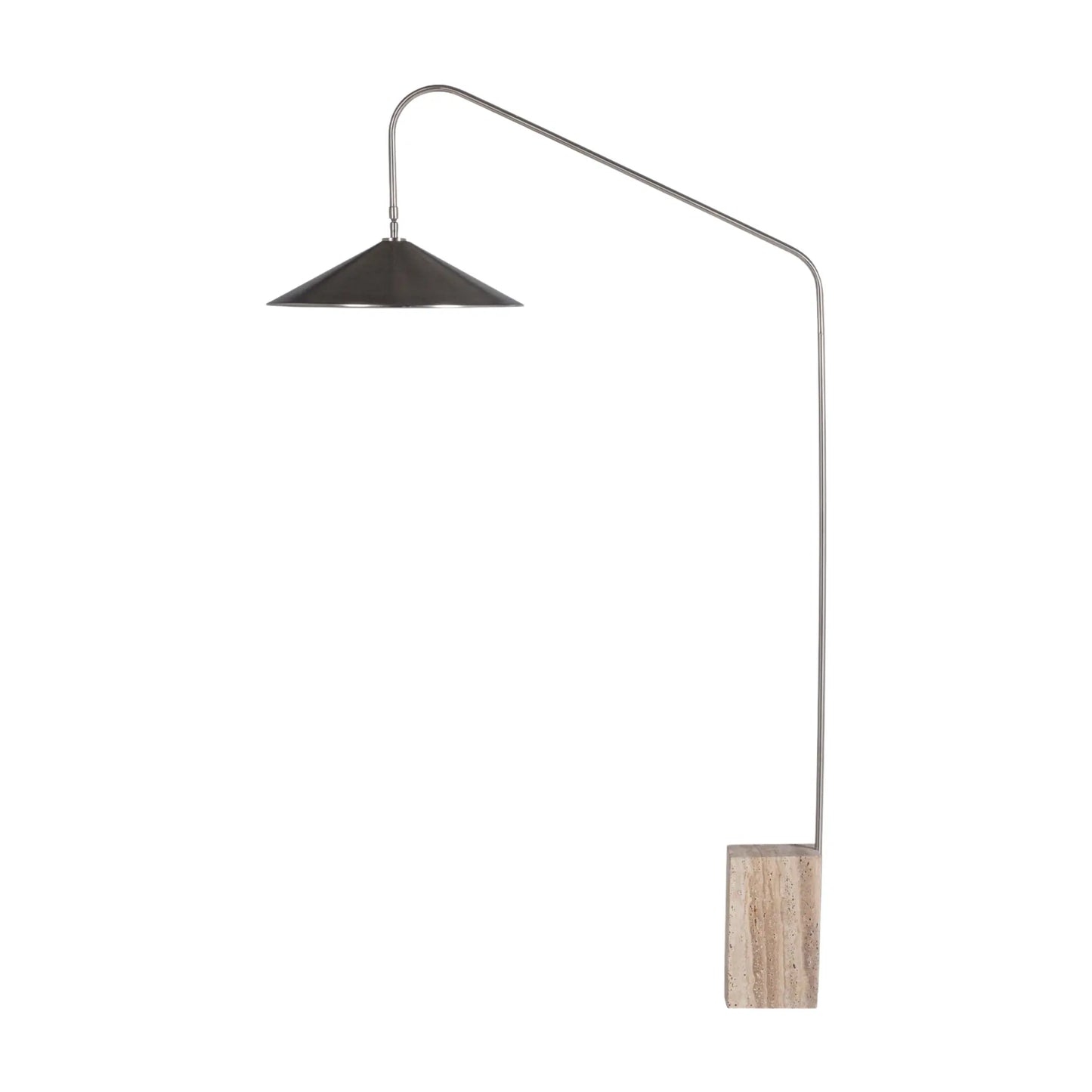WOOOD Korn Golvlampa I Metall, Chrome