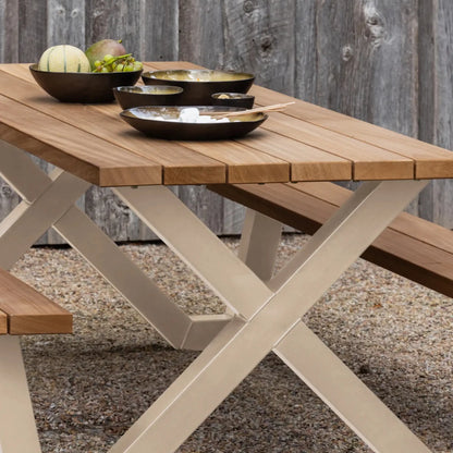 WOOOD Tablo Garden Trädgårdsbord I Metall, Natur