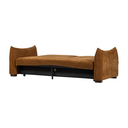 WOOOD Jonne 3-Sits Bäddsoffa Chenille, Brown