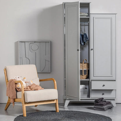 WOOOD Lily Garderobsskåp I Furu, Clay Grey