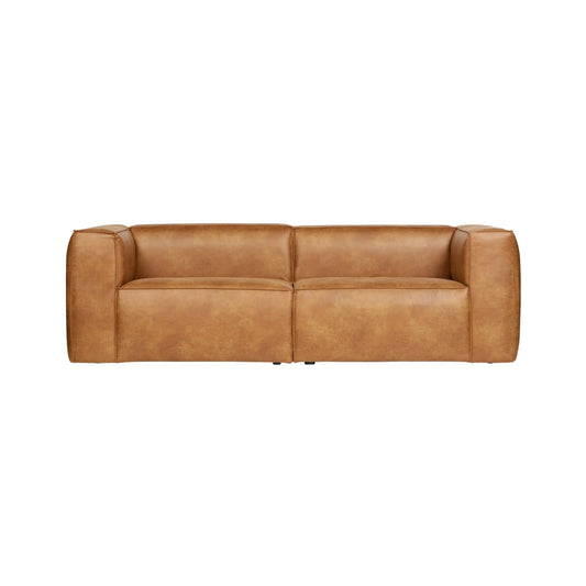 WOOOD Bean 3,5-Sits Soffa Eco Läder, Cognac